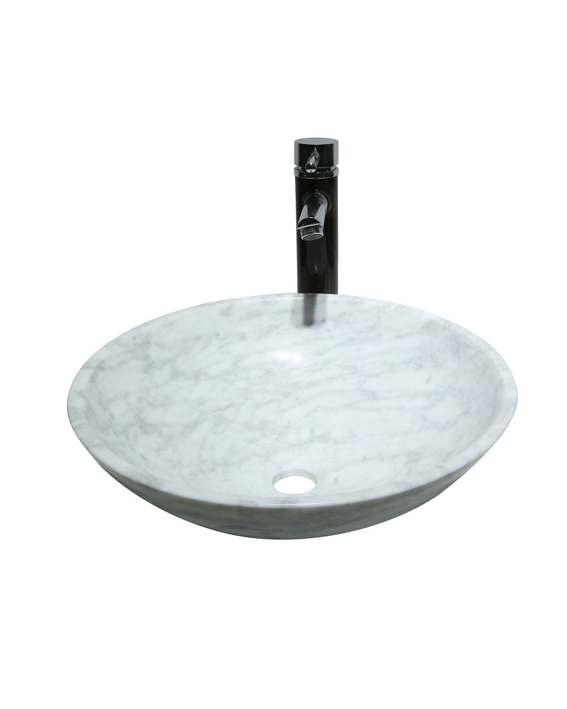 CARRARA White Marble Round Basin Sink  Product No. EK6098