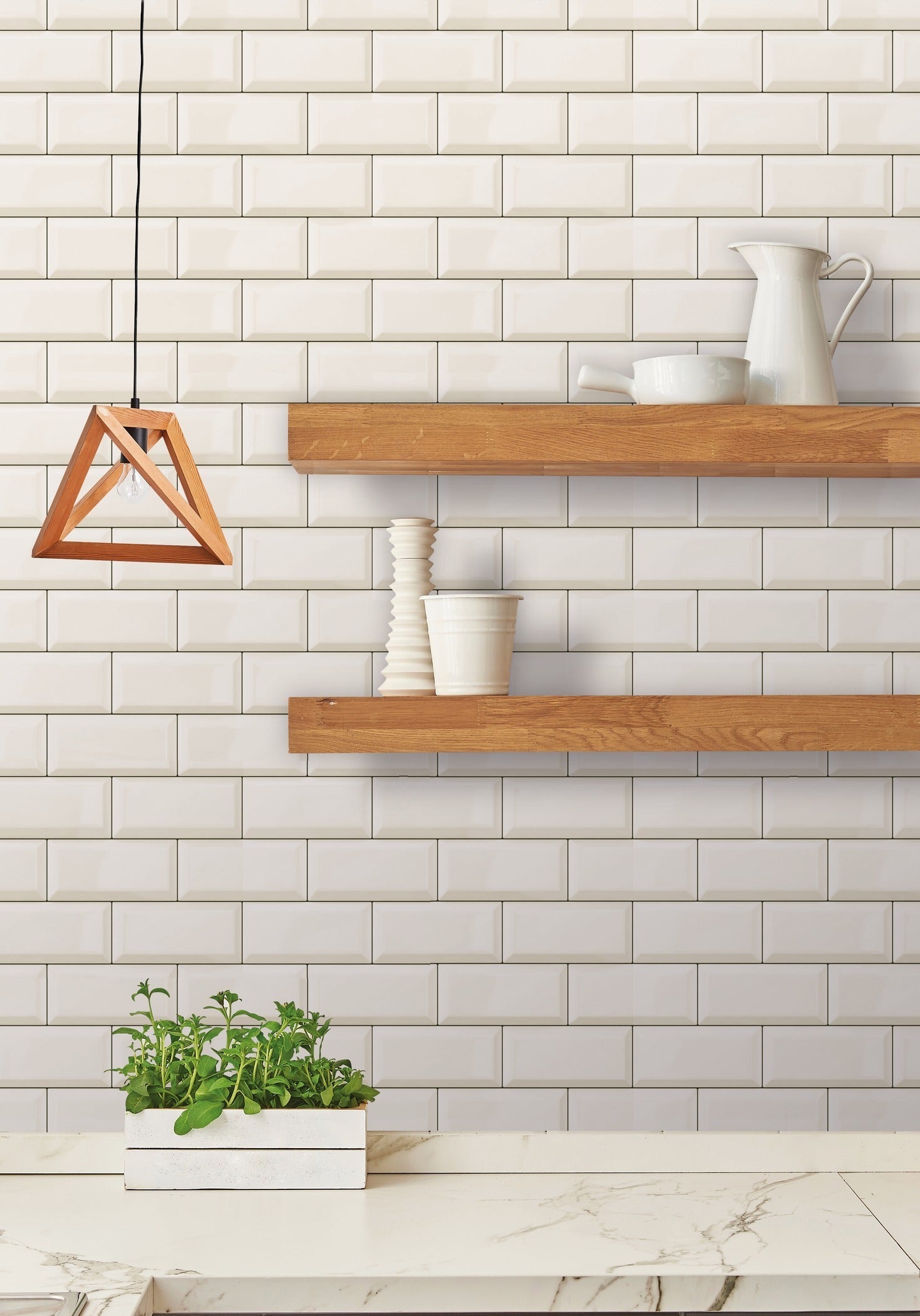 Kitchen tile wallpaper discount