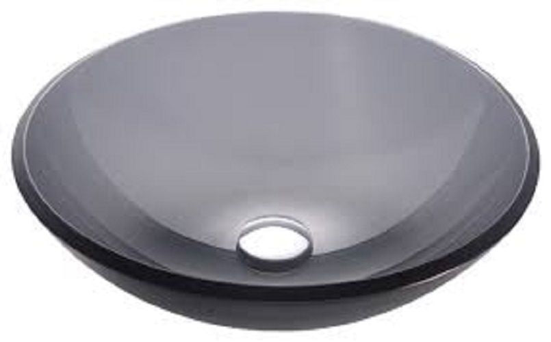 BLACK Transparent Glass basin sink wash bowl Product Number ZK 704