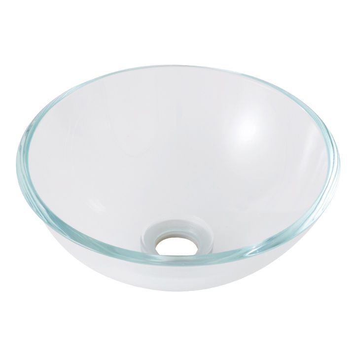 PREMIUM SMALL CRYSTAL CLEAR GLASS BASIN WASH BOWL  310mm ZK310cr